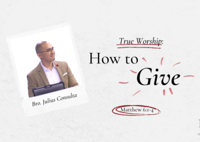 True Worship: How To Give | Matthew 6:1-4