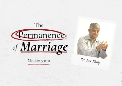 The Permanence of Marriage | Matthew 5:31-32