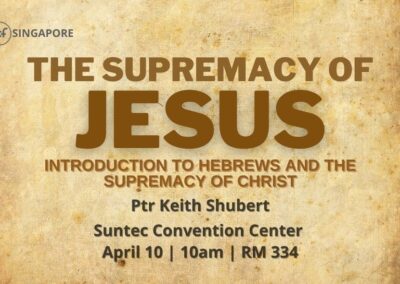 The Supremacy of Jesus | Hebrews 1:1-4 | April 10 2022