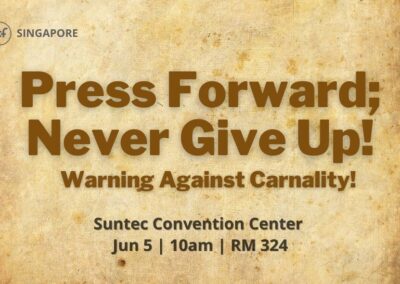 Press Forward; Never Give Up! | Hebrews 5:11-6:3 | Jun 5 2022