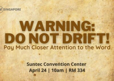 Warning: Do Not Drift | Hebrews 2:1-4 | April 24 2022