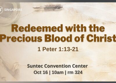 Redeemed with the Precious Blood of Christ